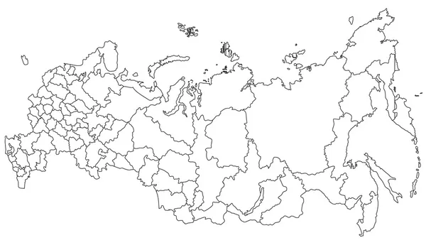 Mapa Rosji — Wektor stockowy