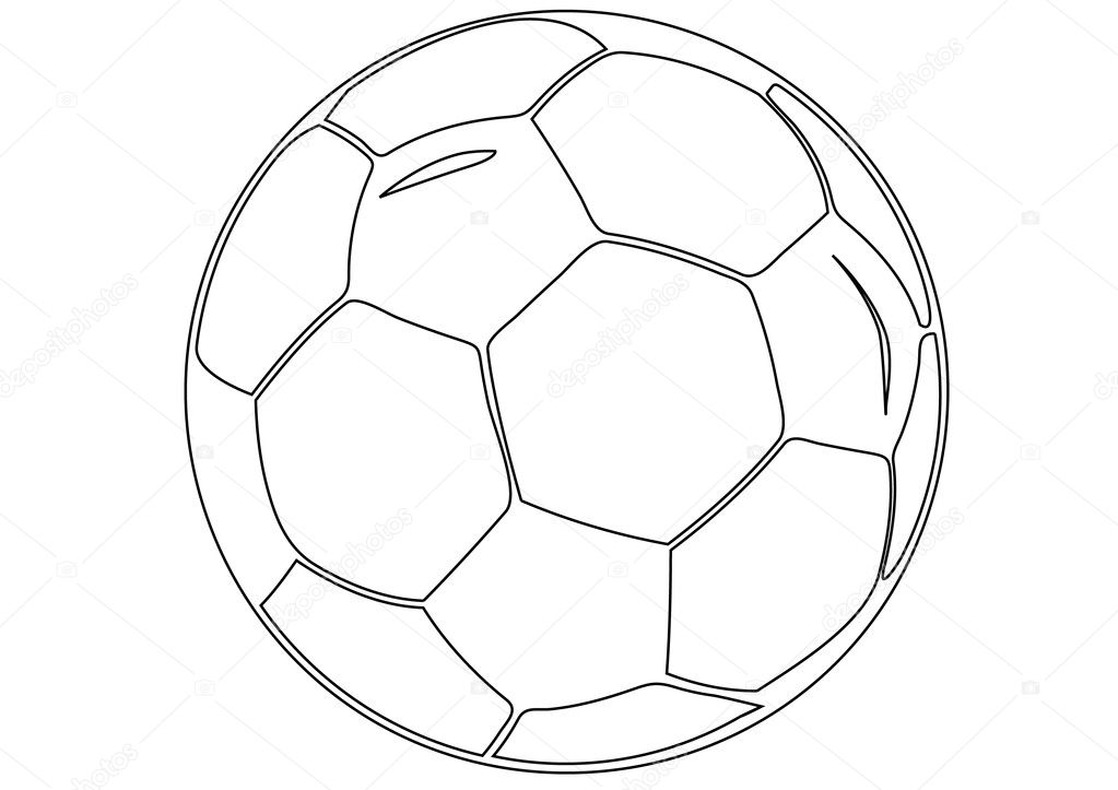Vector isolated soccer ball
