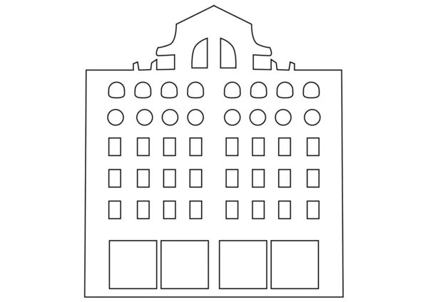 Контур будівлі — стоковий вектор
