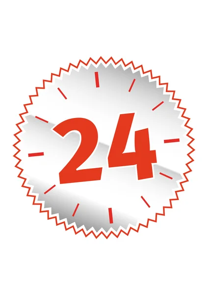 24 heures signe — Image vectorielle