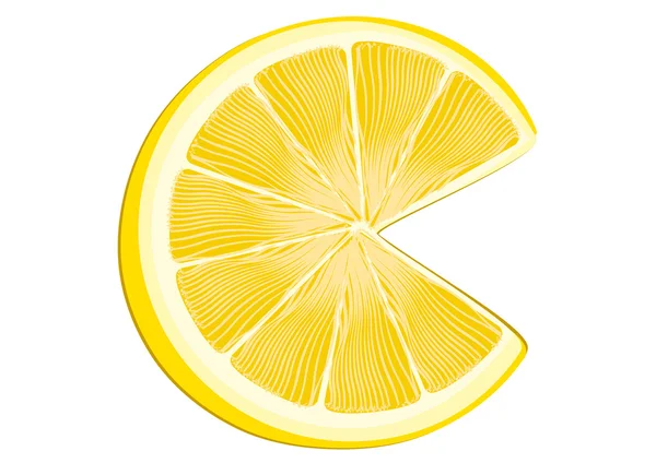 Limon Dilimi — Stok Vektör