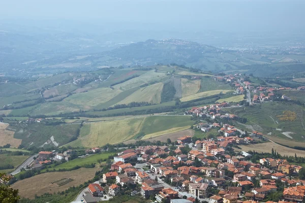 San-Marino - widok z lotu ptaka — Zdjęcie stockowe