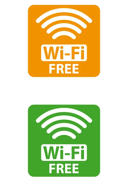 Free Wi-Fi sign — Stock Vector