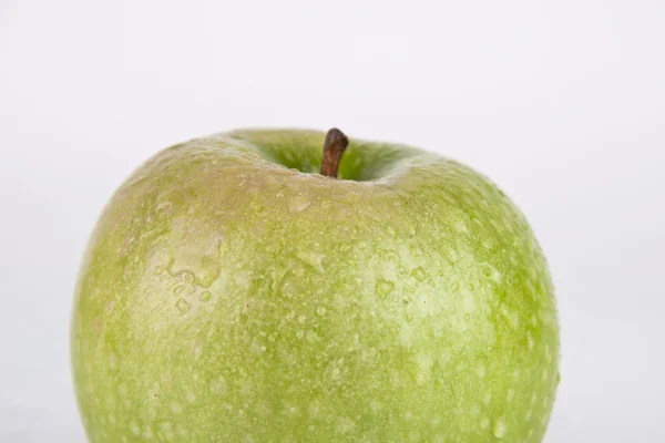 stock image Fresh Juicy Green Apple on white