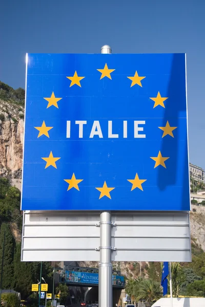 Frontera entre Italia y Francia — Foto de Stock