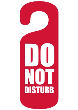 Do not disturb clipart