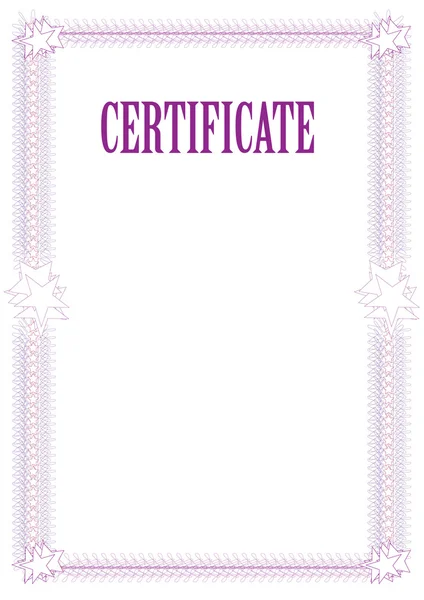 Plantilla de certificado — Vector de stock