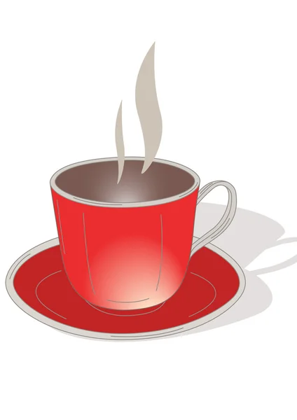Векторна чашка кави — стоковий вектор