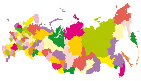 俄罗斯地图 — 图库矢量图片