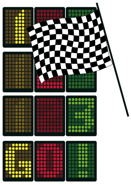 Formel-1-Tabelle — Stockvektor
