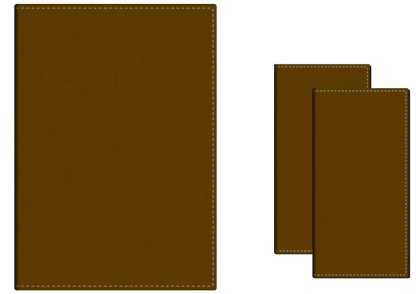 Leather folders — Stock Vector