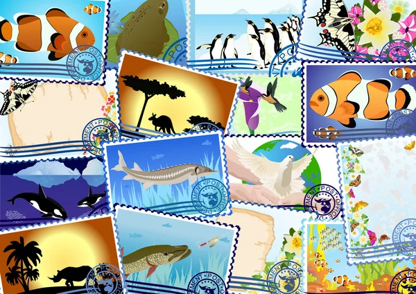 Поштових марок — стоковий вектор