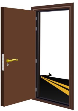 The road beyond the threshold clipart