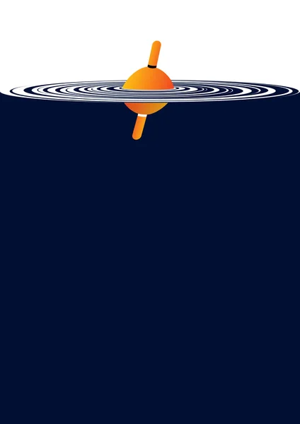 Flotter dans l'eau — Image vectorielle
