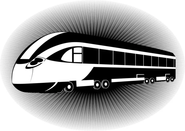 Modern tren — Stok Vektör