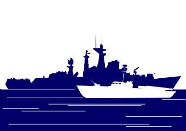 Torpedo boat and destroyer clipart