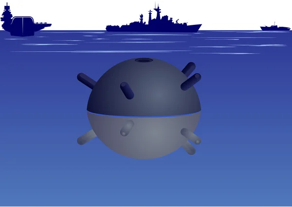 stock vector Naval mine