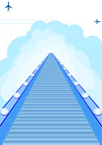 The road to heaven — Stock Vector