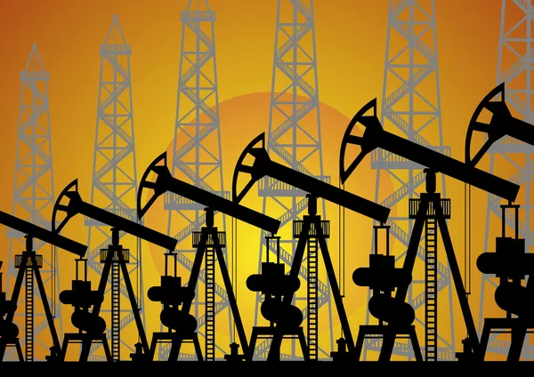 La industria petrolera — Archivo Imágenes Vectoriales