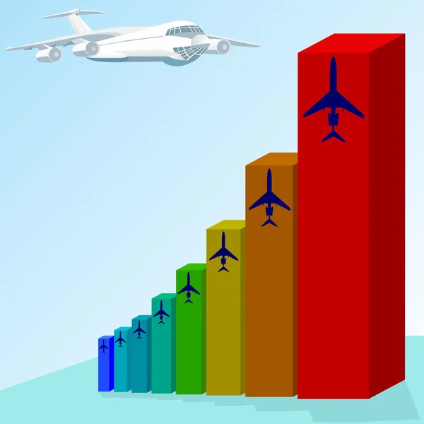 Agendar serviços aéreos —  Vetores de Stock