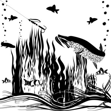 River predator clipart