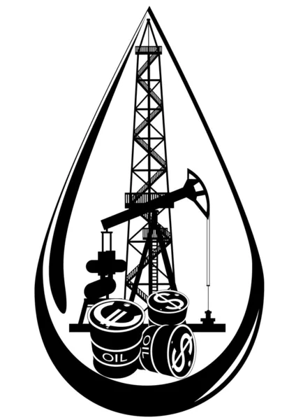 El negocio del petróleo — Archivo Imágenes Vectoriales
