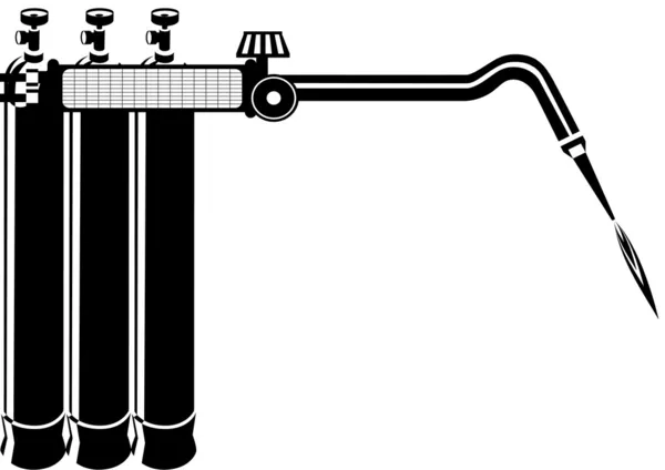 Soldadura de gas — Vector de stock