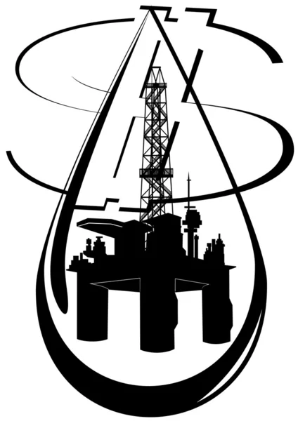 Kropla oleju — Wektor stockowy