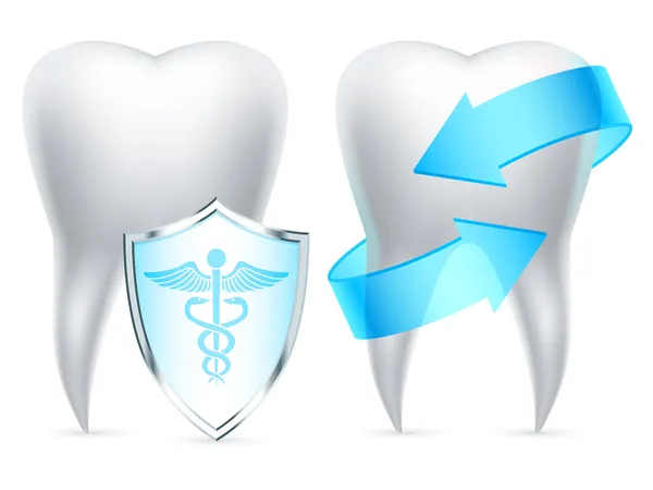 Защита зубов . — стоковый вектор