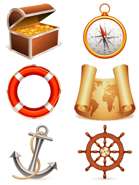 Stock vector Marine icons.