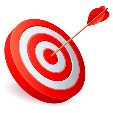 Target with arrow. clipart