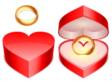 Ring box. clipart