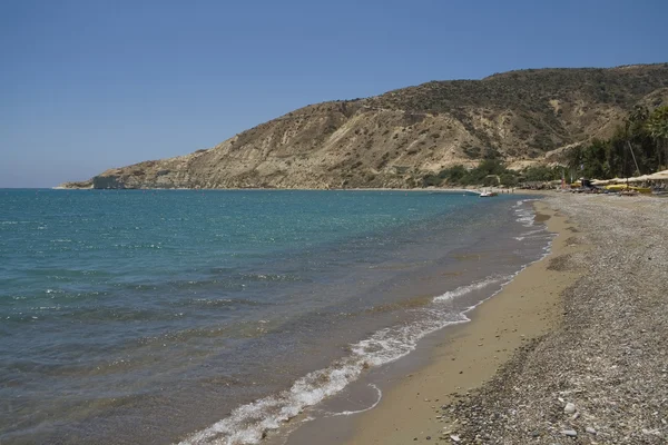 Spiaggia nella baia di Pissouri, Cipro — Foto Stock
