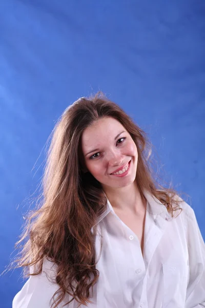 Portrait of a charming young lady studio shot — Stock Photo, Image