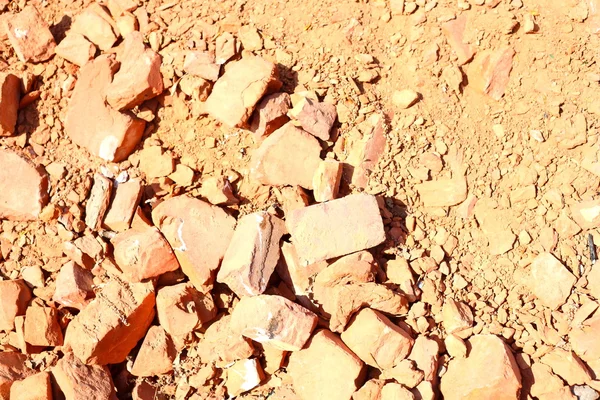 Heap Of Red Bricks — Stock Photo, Image