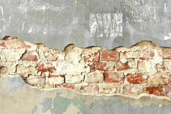 Gebarsten grunge oude muur achtergrond — Stockfoto