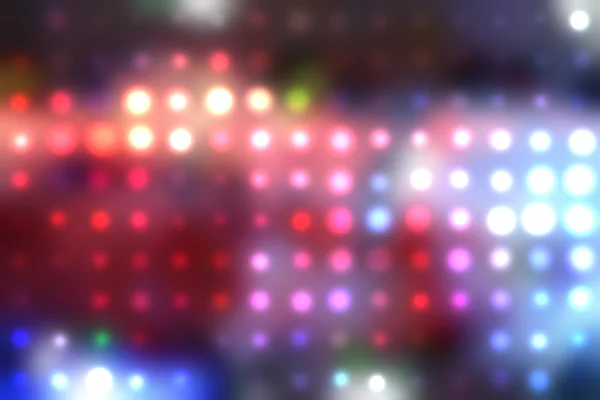Ilustracja rozmazanych neonów disco light dots — Zdjęcie stockowe