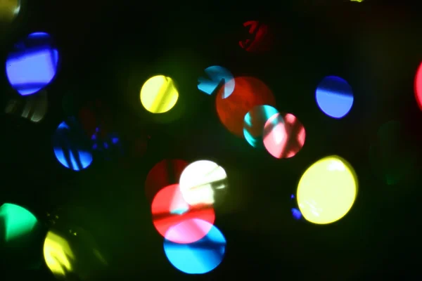 Illustratie van wazig neon disco lichte stippen — Stockfoto