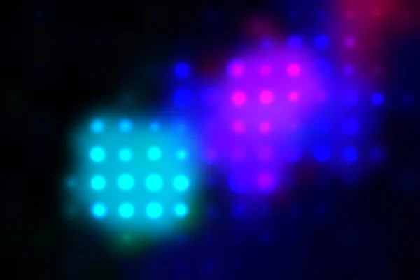 Bulanık neon disko ışık noktalarının çizimi — Stok fotoğraf