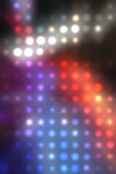 Illustration av suddig neon disco ljus prickar — Stockfoto
