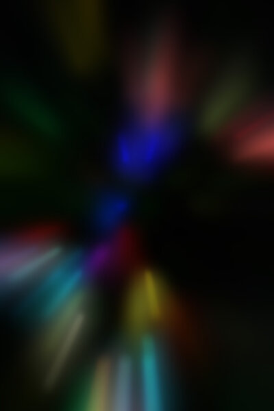 Illustration of blurred neon disco light dots