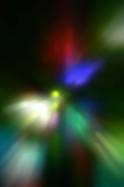 Illustration von verschwommenen Neon-Disco-Lichtpunkten — Stockfoto