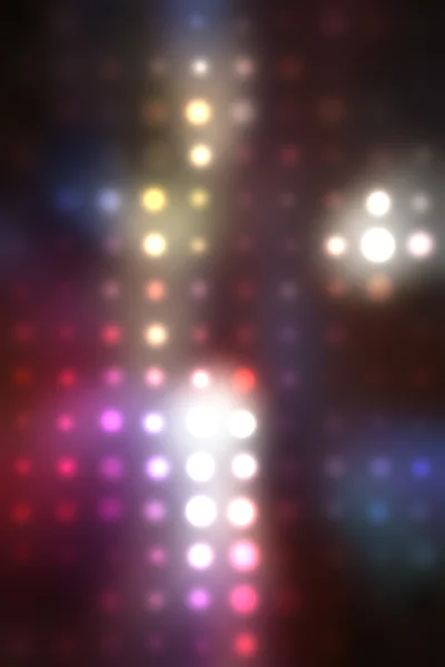 Illustration af slørede neon disco lys prikker - Stock-foto