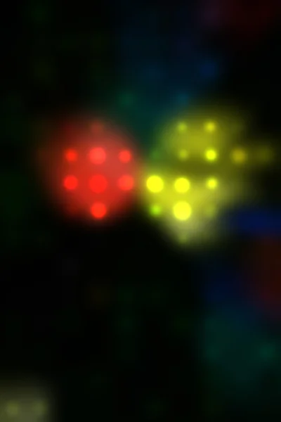 Illustration of blurred neon disco light dots — Stock Photo, Image