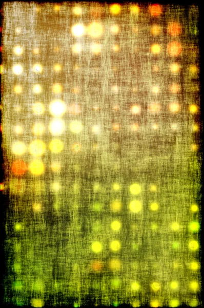 Arrière-plan avec des points lumineux hors foyer en vert — Photo