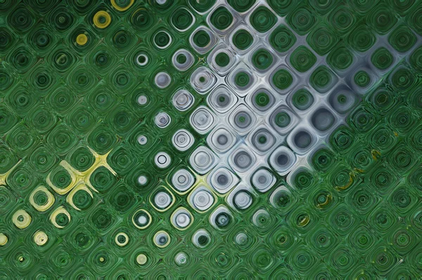 stock image Background with out of focus light dots in green