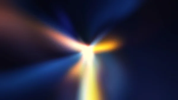 Πολύχρωμη έκρηξη Ray of Lights με εφέ λάμψης φακού — Φωτογραφία Αρχείου