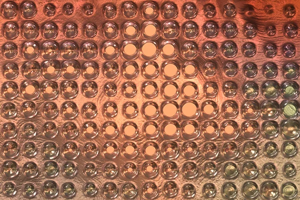 銅バンプ プレート、金属をハンマー — ストック写真