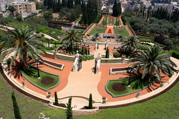 Бахайській сади, Ізраїль — стокове фото