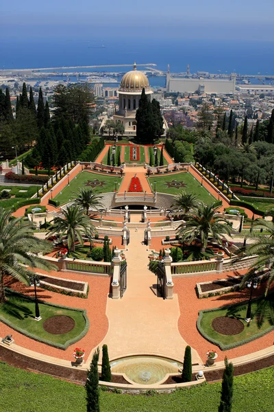 Bahai trädgårdar, israel — Stockfoto